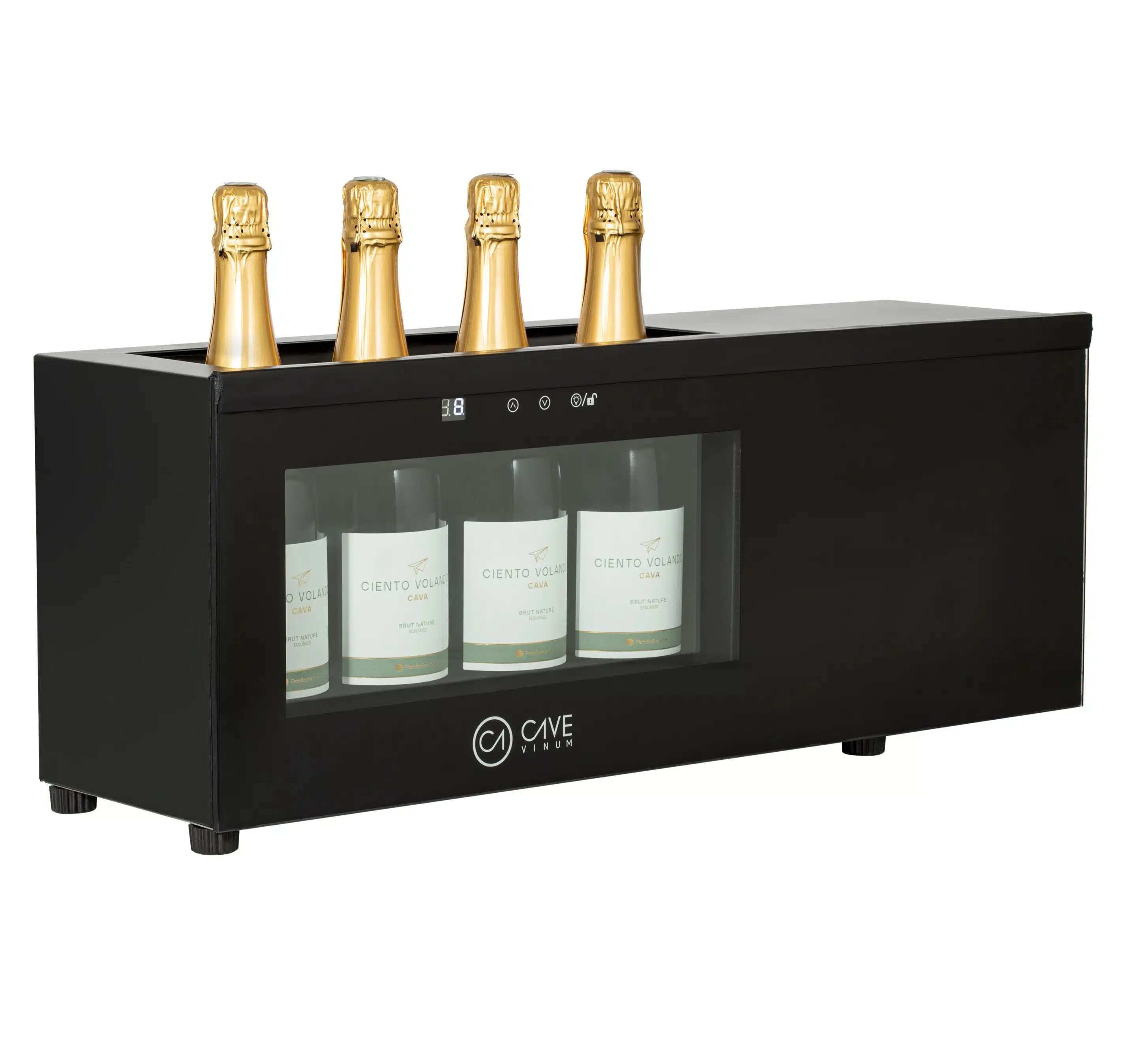 Expositor Sobremesa  con Compresor 4º a 12º para 5 botellas de vino  Línea PEKIN