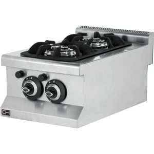 Cocina a gas sobremesa 2 fuegos 2x3