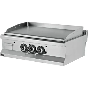 Fry tops a gas sobremesa liso acero rectificado 12 mm 19