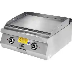 Frytops Eléctrico Cromo Duro Sobremesa 12 kW 800x900x300h mm EMPPLS9IE020K Línea 900 Estambul