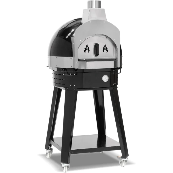 Horno de Pizza a Gas con Base de Piedra Diámetro 600 mm sin rotación EMPSPOH60 Línea Estambul