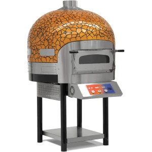 Horno de Pizza Eléctrico con Base de Piedra rotativa 6 pizzas de Diámetro 300 mm EMPSPO01 Línea Estambul