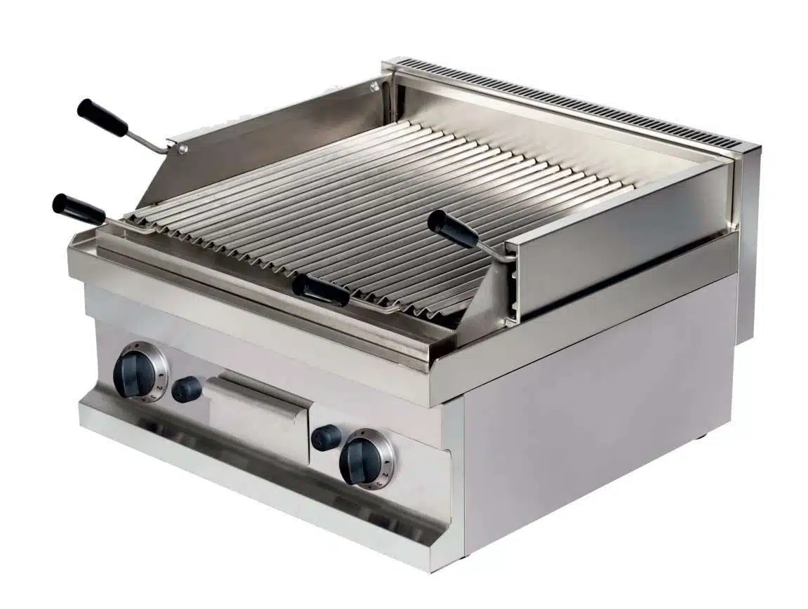 Barbacoa a gas piedra volcánica sobremesa 9