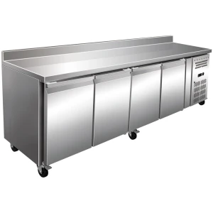 Mesa Refrigerada Snack Acero Inoxidable 4 Puertas 2230x600x960h mm PEKIN SNACK4200TN