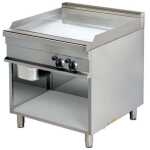 Fry tops a gas acanalado acero 15 mm con baño cromo duro 15kw 850x900x900h mm GG921G Línea Estambul