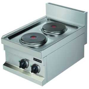 Cocina Eléctrica sobremesa 2 Zonas 2x2kw 400x600x265h mm EC604 Línea Estambul