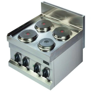Cocina Eléctrica sobremesa 2 Zonas 3x2kw+1x1Kw 400x600x265h mm EC606 Línea Estambul