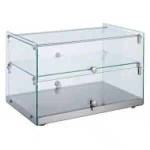 VITRINA EXPOSITORA CRISTAL NEUTRA VRC-50L (2 PISOS)