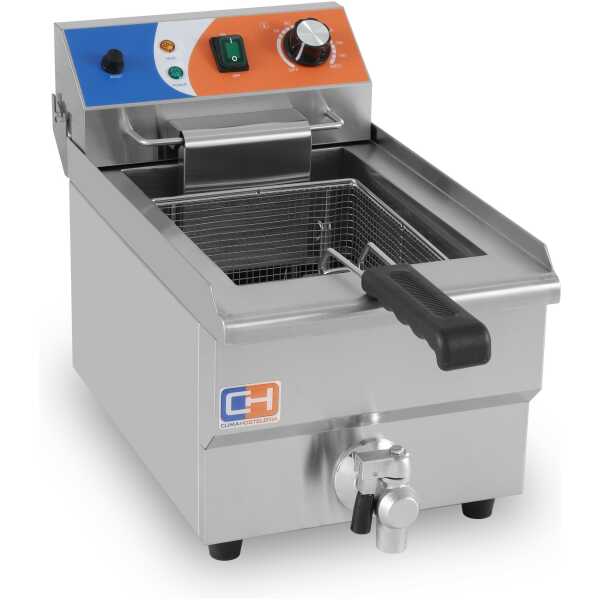 Freidora Eléctrica 10 litros CON Grifo de 280x470x345h mm PEKIN EF-101V