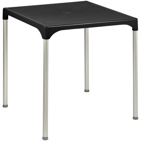 Mesa Terraza de Polipropileno  Negro 70x70 cm LISBOA NEG