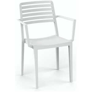Sillón Terraza Polipropileno color Blanco ROW 2 BLA