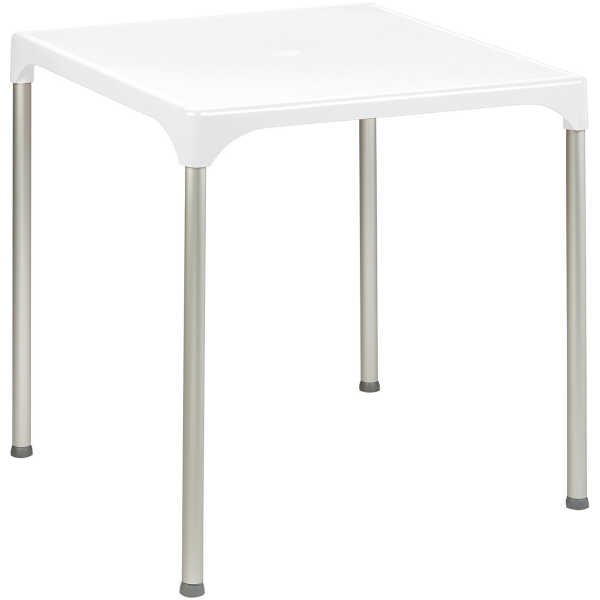 Mesa Terraza de Polipropileno  Blanco 70x70 cm LISBOA BLA