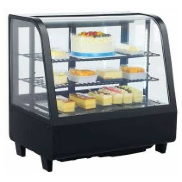 Vitrina Refrigerada Sobremesa 100 litros Negro de 682 x450 x675h mm Línea Pekín XCW-100L-N
