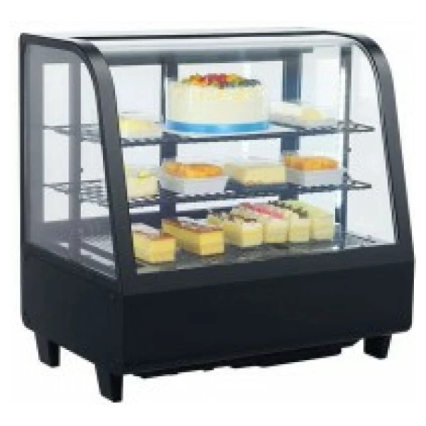 Vitrina Refrigerada Sobremesa 100 litros Negro de 682 x450 x675h mm Línea Pekín XCW-100L-N