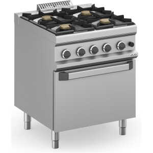 Cocina a gas 4 fuegos 4x7 Kw con Horno a Gas MFB77FGXL MAGISTRA PLUS 700