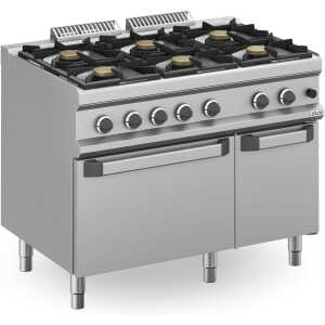 Cocina a gas 6 fuegos 6x5