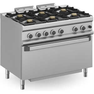 Cocina a gas 6 fuegos 6x5