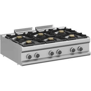 Cocina a gas 6 fuegos 6x7 Kw Sobremesa MFB711TXL MAGISTRA PLUS 700