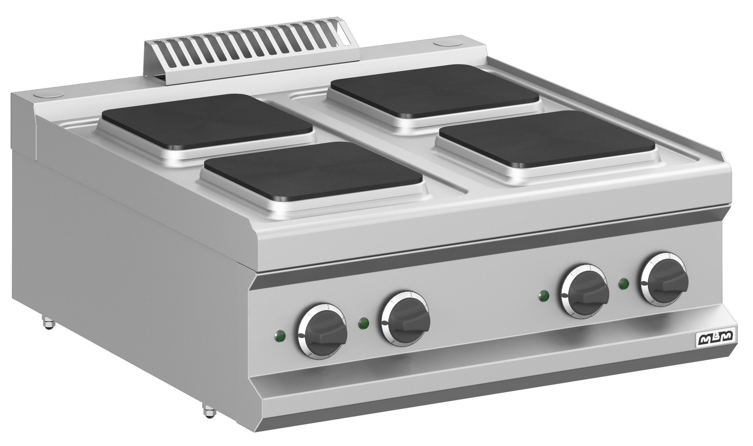 Cocina Eléctrica 4 zonas Cuadradas Sobremesa MPQ77T MAGISTRA PLUS 700