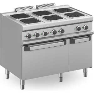 Cocina Eléctrica 6 zonas Cuadradas con Horno Eléctrico Estático MPQ711FE MAGISTRA PLUS 700