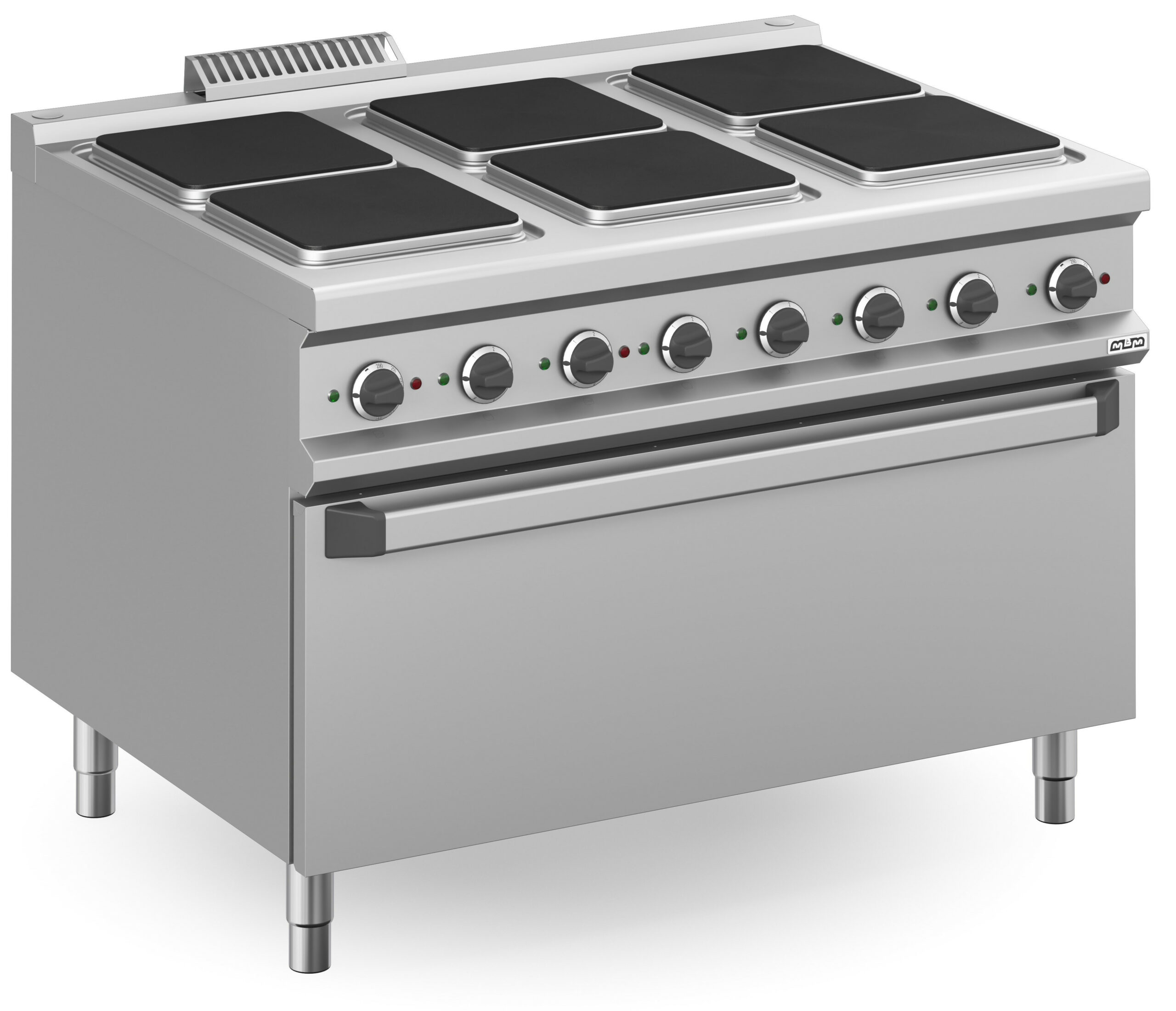 Cocina Eléctrica 6 zonas Cuadradas con Horno Eléctrico EXTRA GRANDE MPQ912FEM MAGISTRA PLUS 900