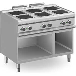 Cocina Eléctrica 6 zonas Cuadradas con Mueble MPQ711A MAGISTRA PLUS 700