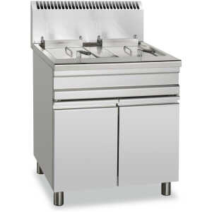 Freidora a Gas 18+18 Litros 14+14 kW con Mueble GF25+25S STAND ALONE