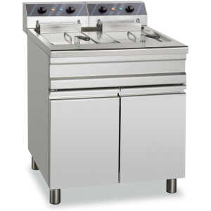 Freidora Eléctrica 20+20 Litros 12+12 kW Trifásica con Mueble EF25+25S STAND ALONE