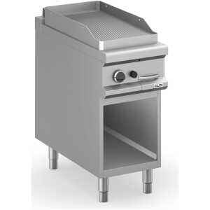 Frytop a gas 40 cm Placa Ranurada Acero Rectificado con Mueble MFTG94AR MAGISTRA PLUS 900