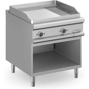 Frytop Eléctrico 80 cm Placa Lisa Cromo Duro con Mueble MFTE98ALC MAGISTRA PLUS 900