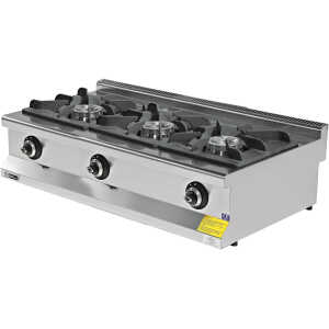 Cocina a gas sobremesa 3 fuegos Gran Potencia 3x8