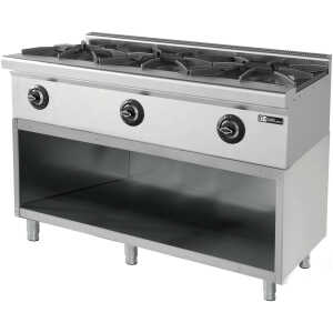 Cocina a gas con mueble 3 fuegos Gran Potencia 3x8