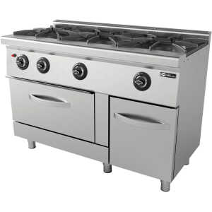 Cocina a gas con horno 3 fuegos Gran Potencia 3x8