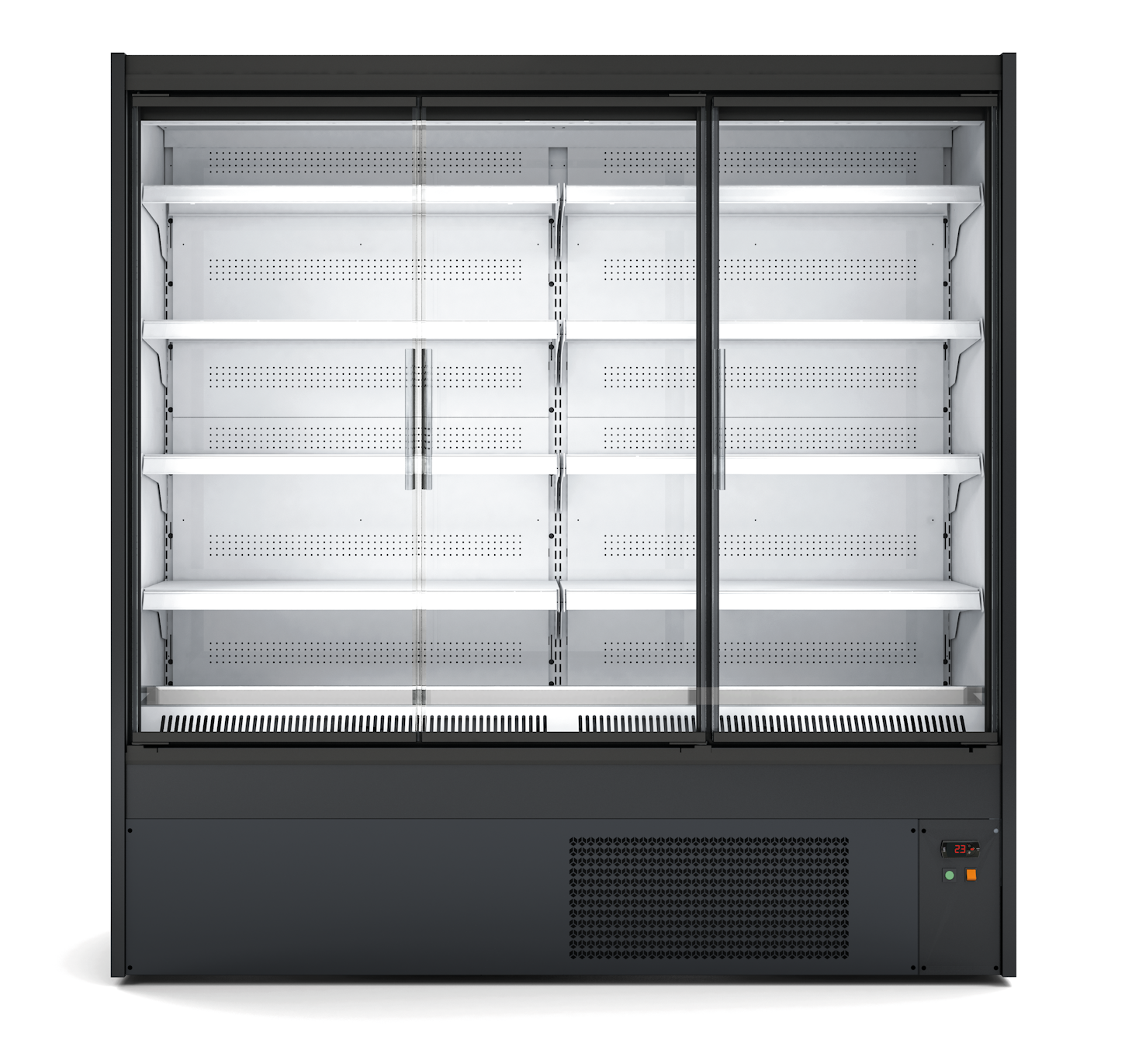 Mural Refrigerada Multiservicio con Puertas de Cristal 1310x632x2000h mm Línea CORDOBA MRAPCH-130